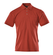 00783-260-02 Polo Shirt with chest pocket - red