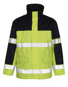 00930-880-171 Parka Jacket - hi-vis yellow/navy