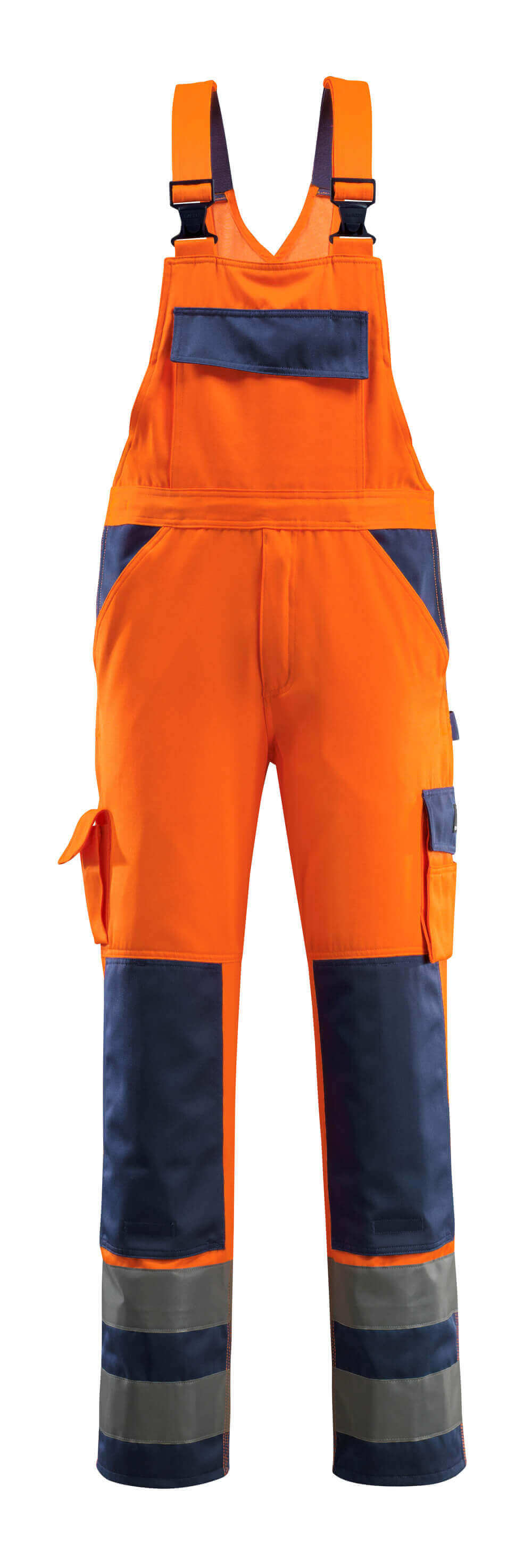 Mascot Safe Compete Barras Bib & Brace with kneepad pockets, front