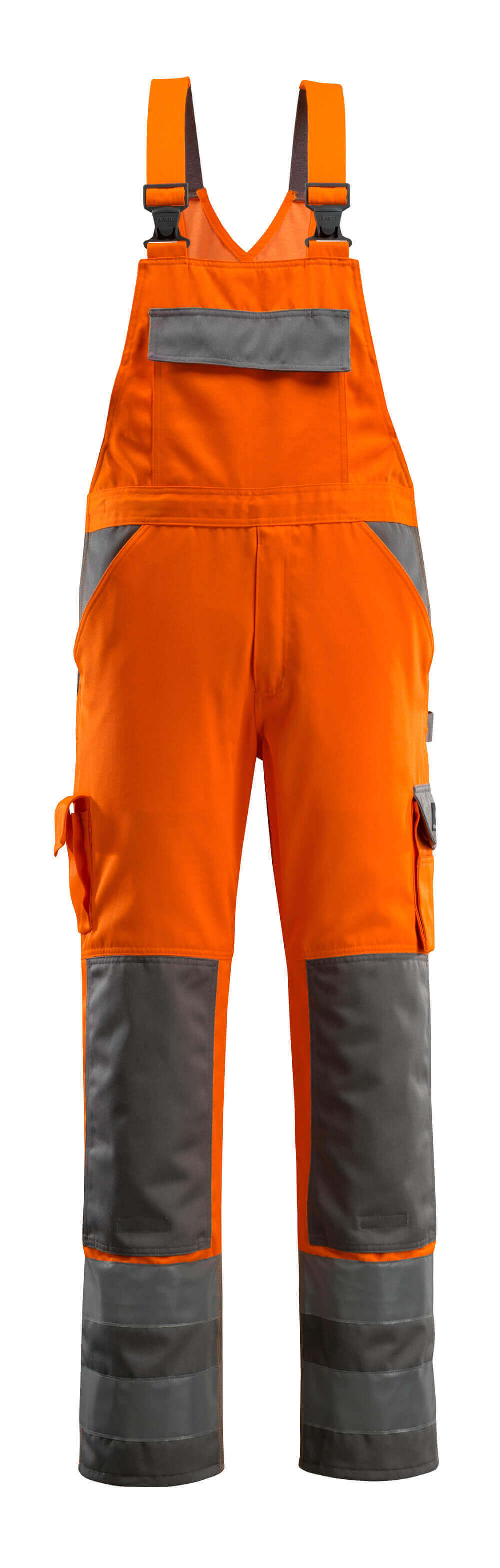 Mascot Safe Compete Barras Bib & Brace with kneepad pockets, front
