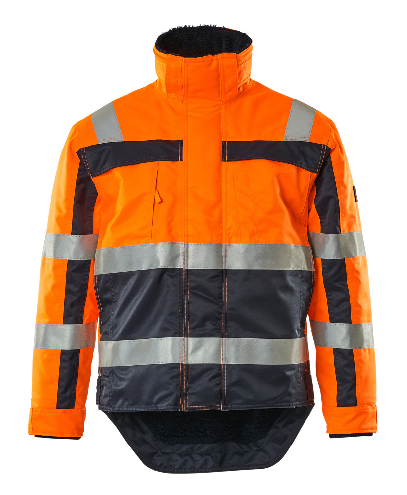 07223-880-141 Winter Jacket - hi-vis orange/navy