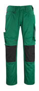 12179-203-0309 Trousers with kneepad pockets - green/black
