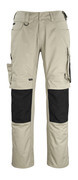 12179-203-5509 Trousers with kneepad pockets - light khaki/black