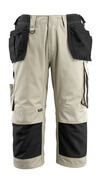 14349-442-5509 ¾ Length Trousers with holster pockets - light khaki/black