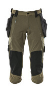 17049-311-09 ¾ Length Trousers with holster pockets - black