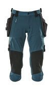 17049-311-44 ¾ Length Trousers with holster pockets - dark petroleum