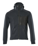 17384-319-01009 Hoodie with zipper - dark navy/black
