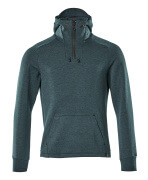 17684-319-09 Hoodie with half zip - black
