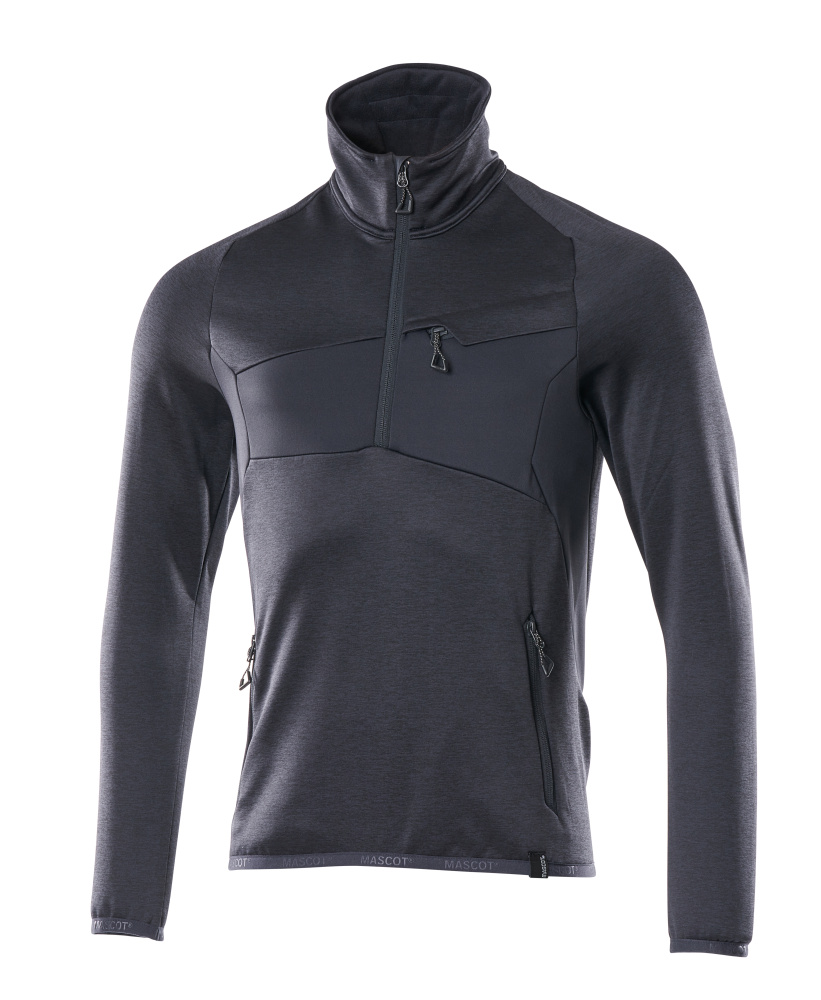 Mascot Accelerate Fleece Jumper with half zip, detail