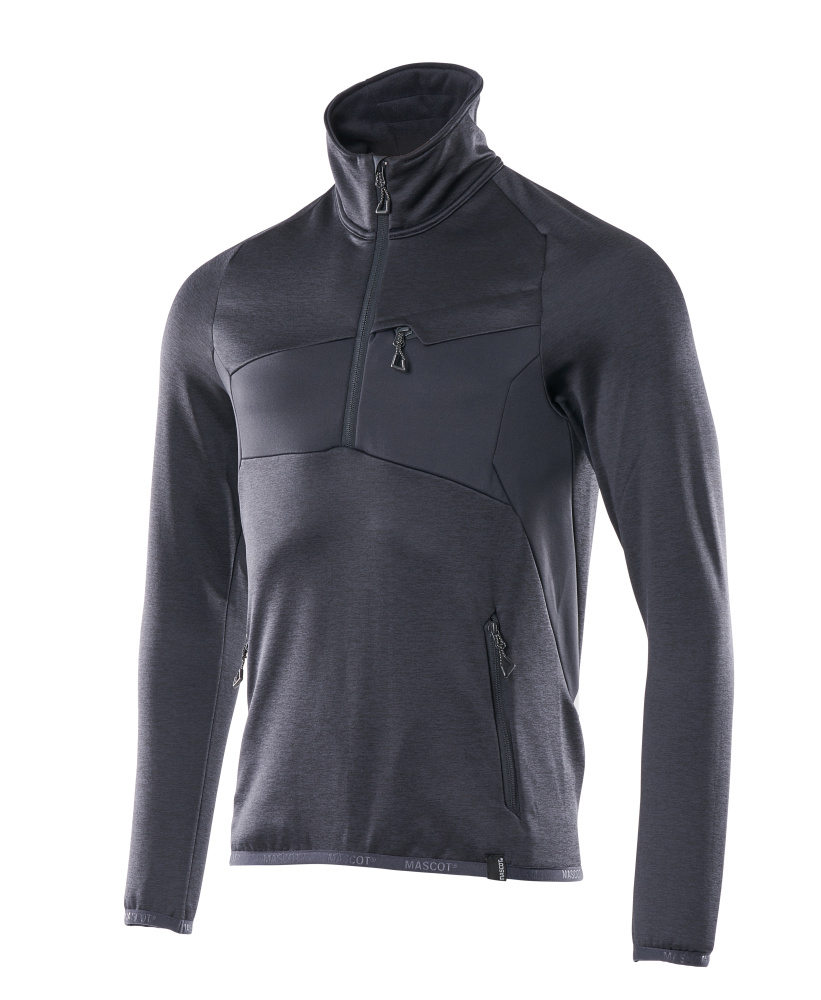 Mascot Accelerate Fleece Jumper with half zip, detail