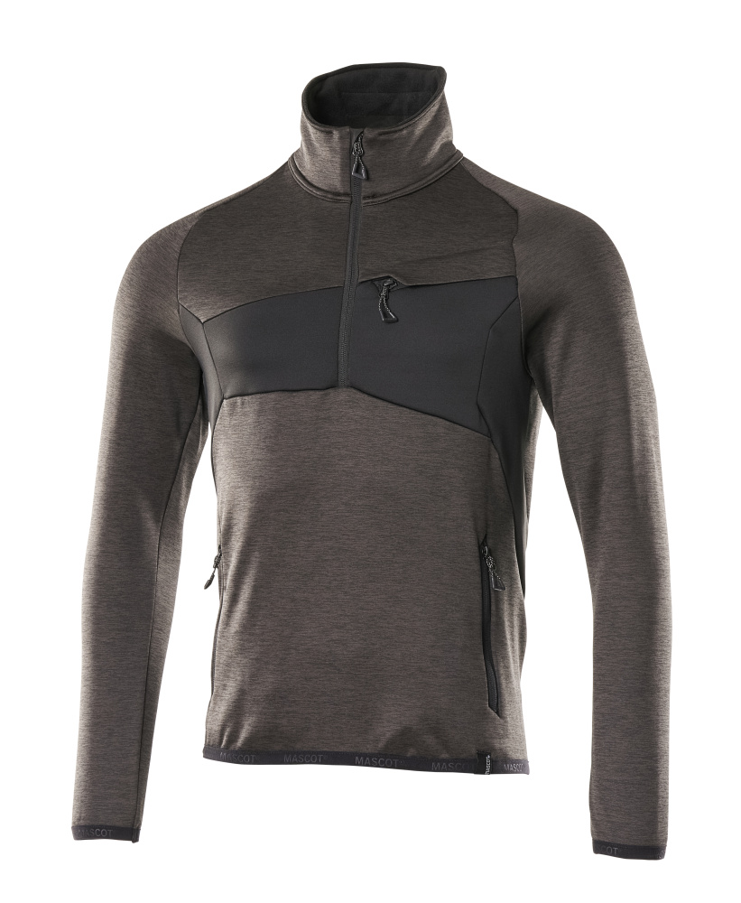 Mascot Accelerate Fleece Jumper with half zip, detail