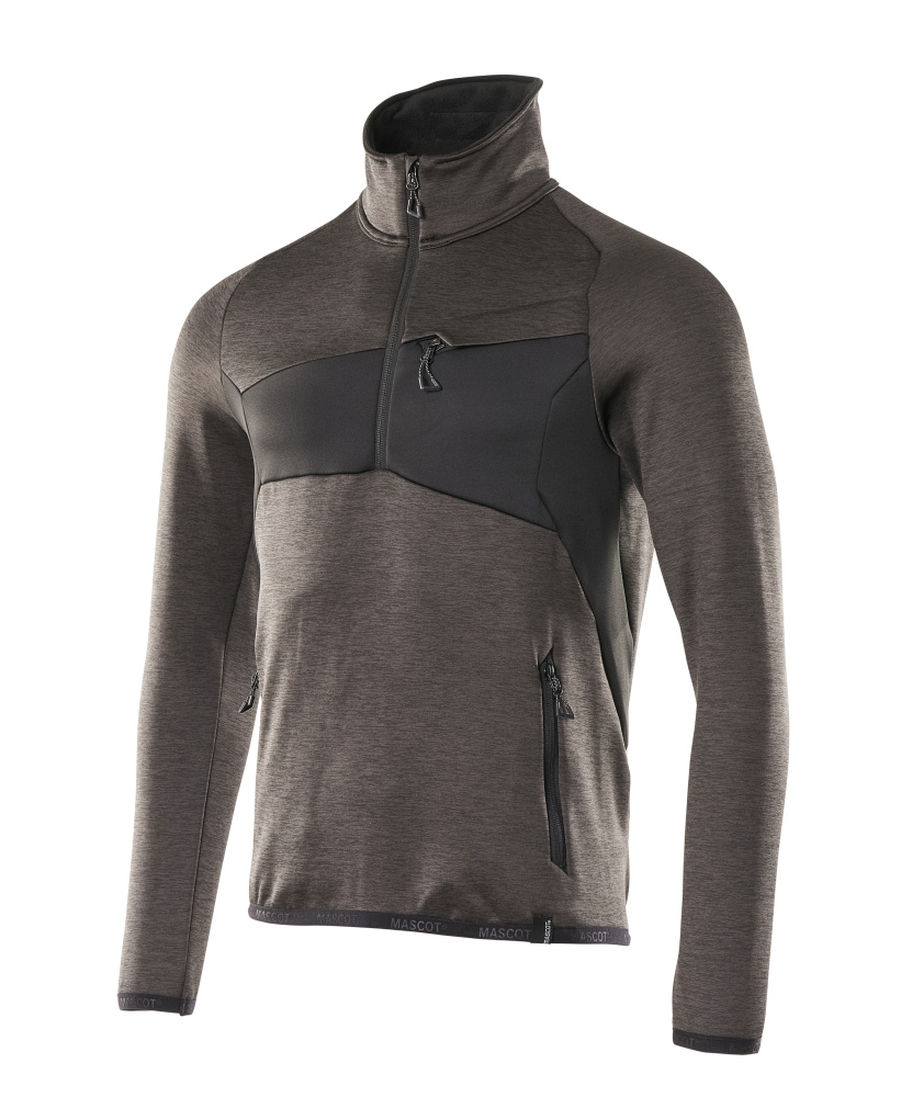 Mascot Accelerate Fleece Jumper with half zip, detail