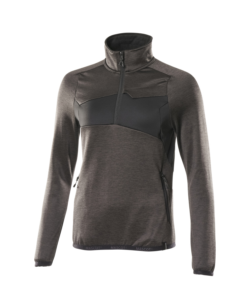 Mascot Accelerate Women's Fleece Jumper with half zip, detail