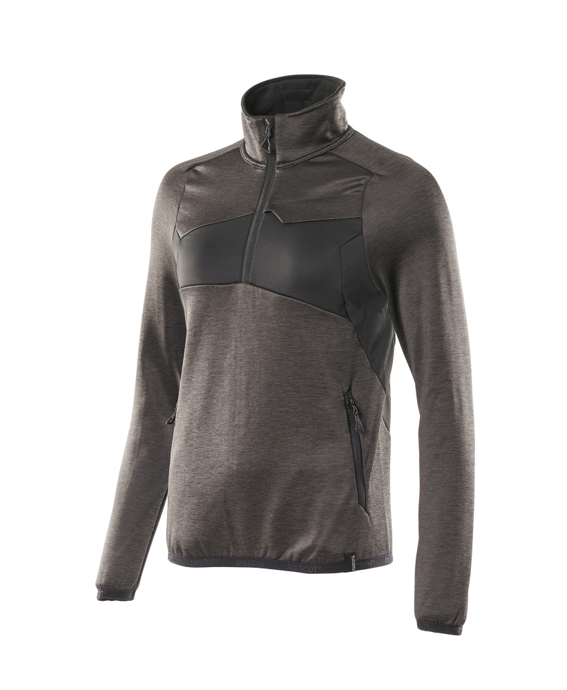 Mascot Accelerate Women's Fleece Jumper with half zip, detail