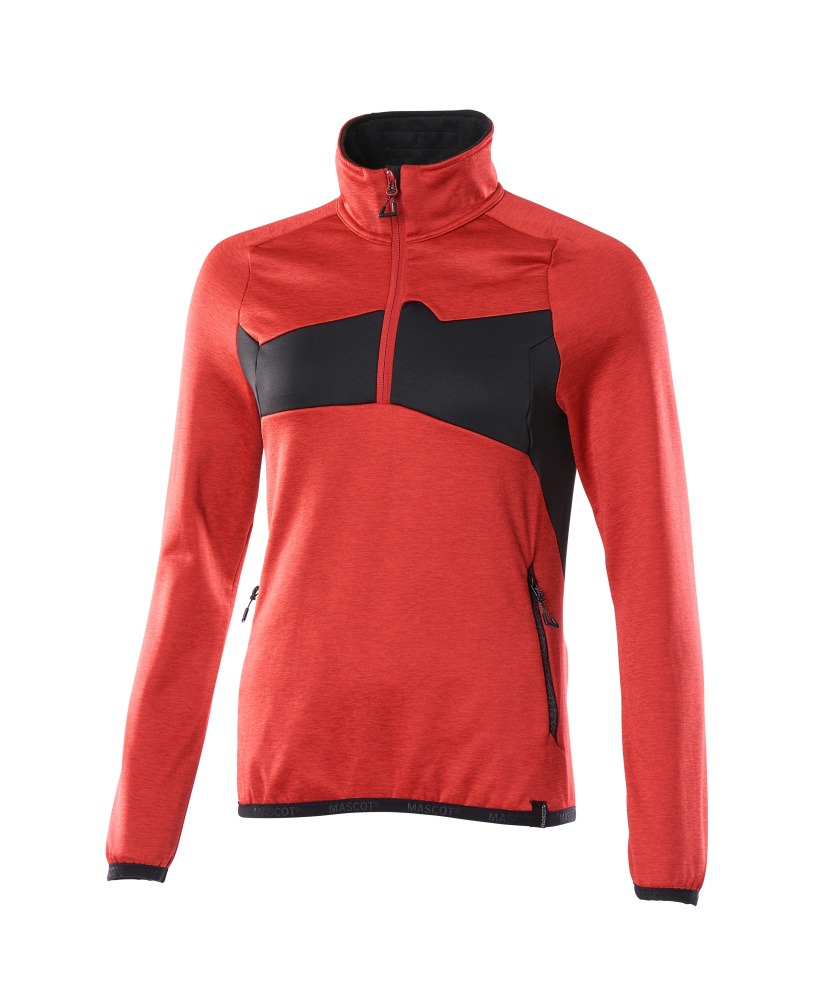 Mascot Accelerate Women's Fleece Jumper with half zip, detail