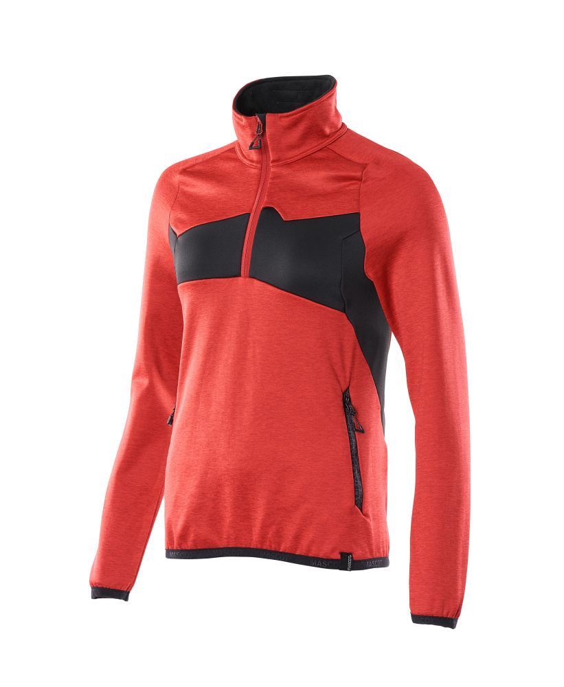 Mascot Accelerate Women's Fleece Jumper with half zip, detail