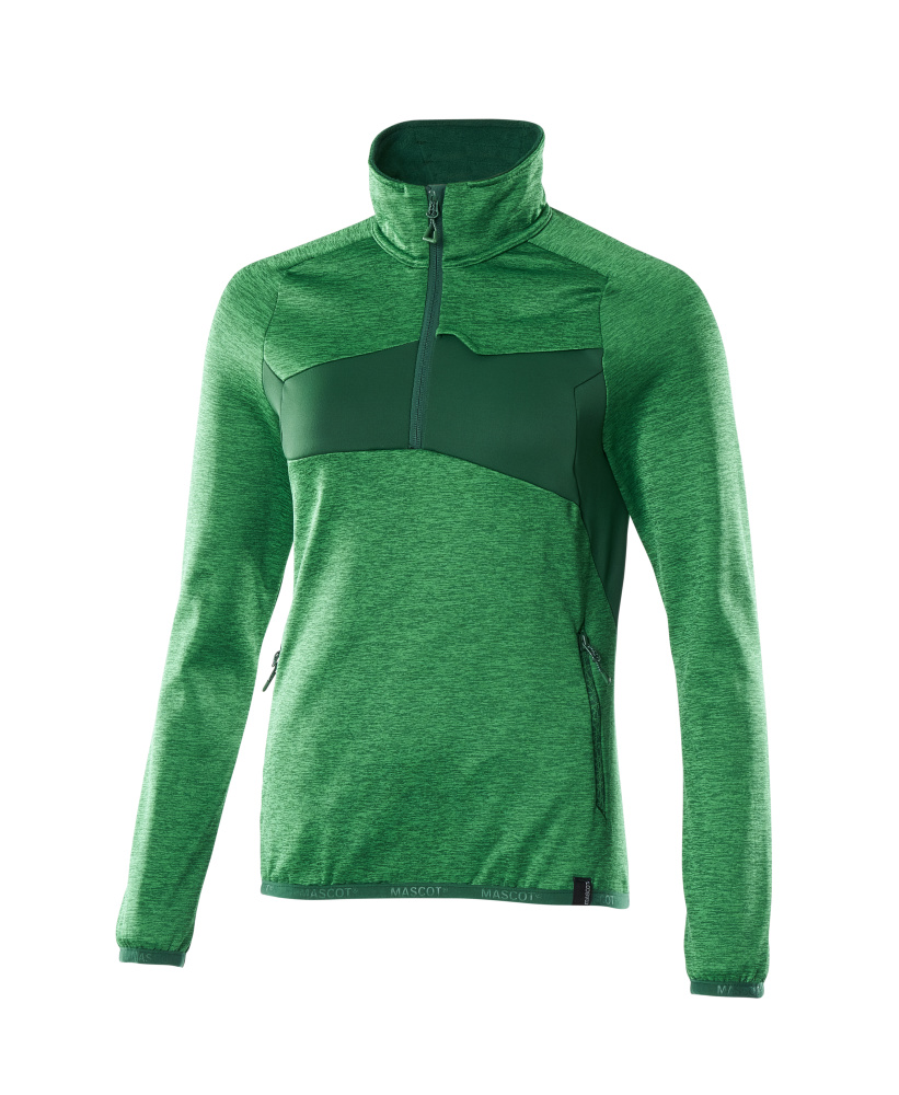 Mascot Accelerate Women's Fleece Jumper with half zip, detail