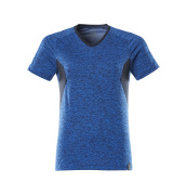 18092-801-91010 T-shirt - azure blue-flecked/dark navy