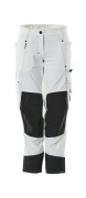 18378-311-06 Trousers with kneepad pockets - white