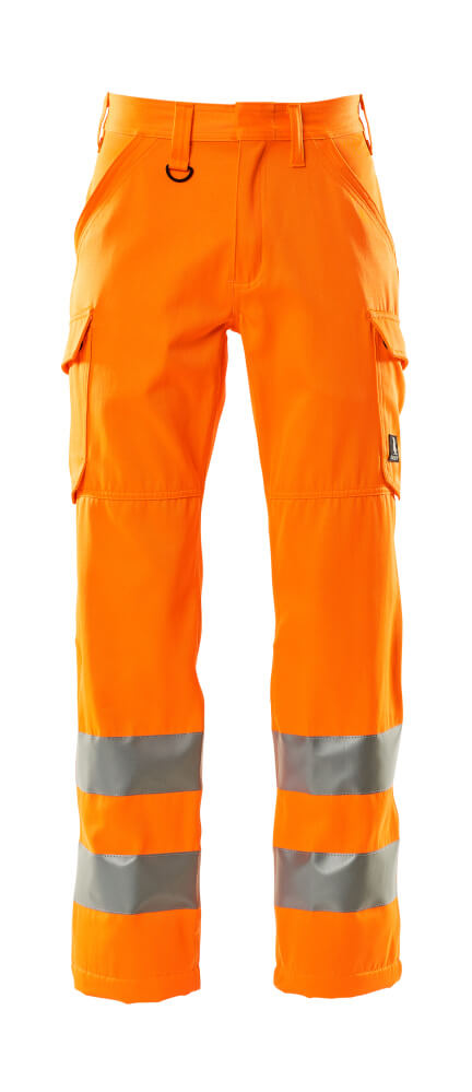 18879-860-14 Trousers with thigh pockets - hi-vis orange