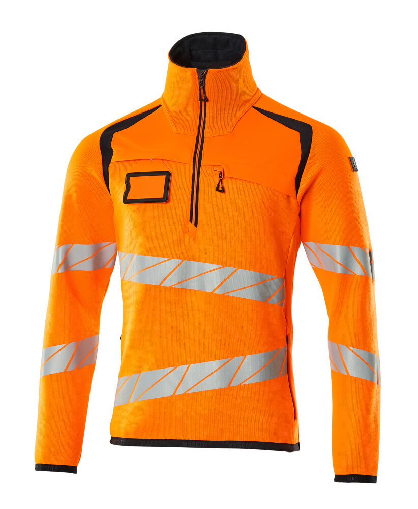 Mascot Accelerate Safe Knitted Jumper with half zip, detail