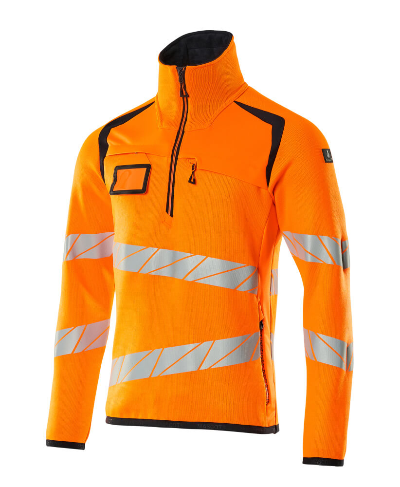 Mascot Accelerate Safe Knitted Jumper with half zip, detail