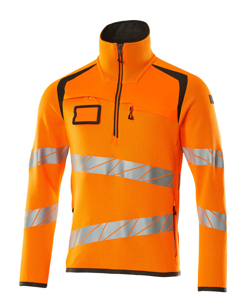 Mascot Accelerate Safe Knitted Jumper with half zip, detail
