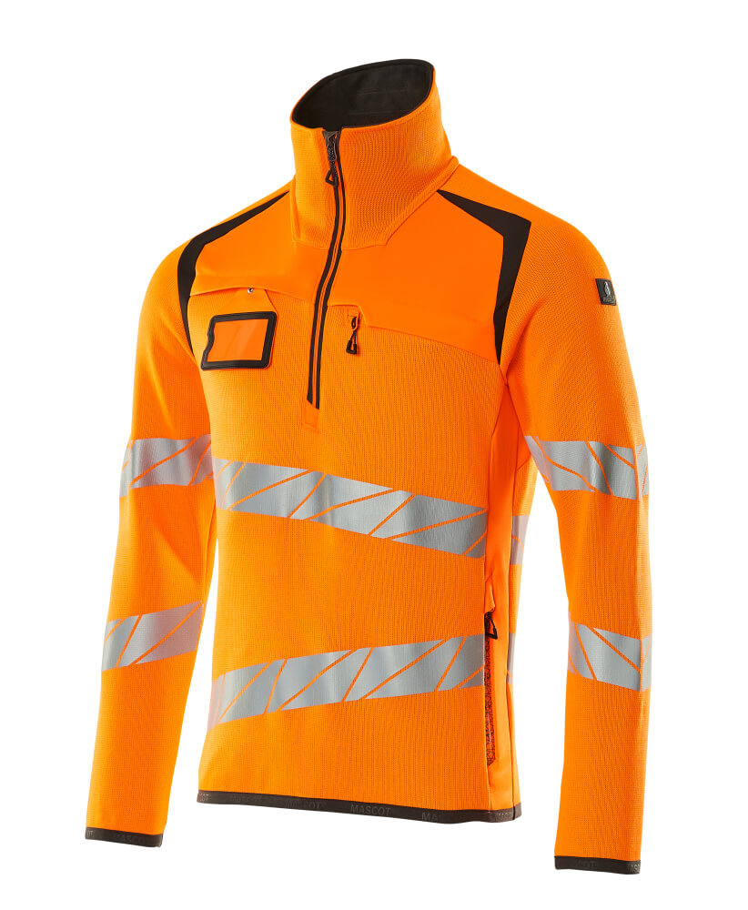 Mascot Accelerate Safe Knitted Jumper with half zip, detail