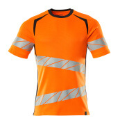 19082-771-14010 T-shirt - hi-vis orange/dark navy