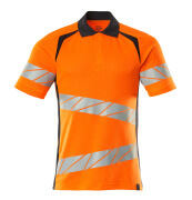 19083-771-14010 Polo shirt - hi-vis orange/dark navy