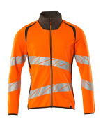 19184-781-1418 Sweatshirt with zipper - hi-vis orange/dark anthracite