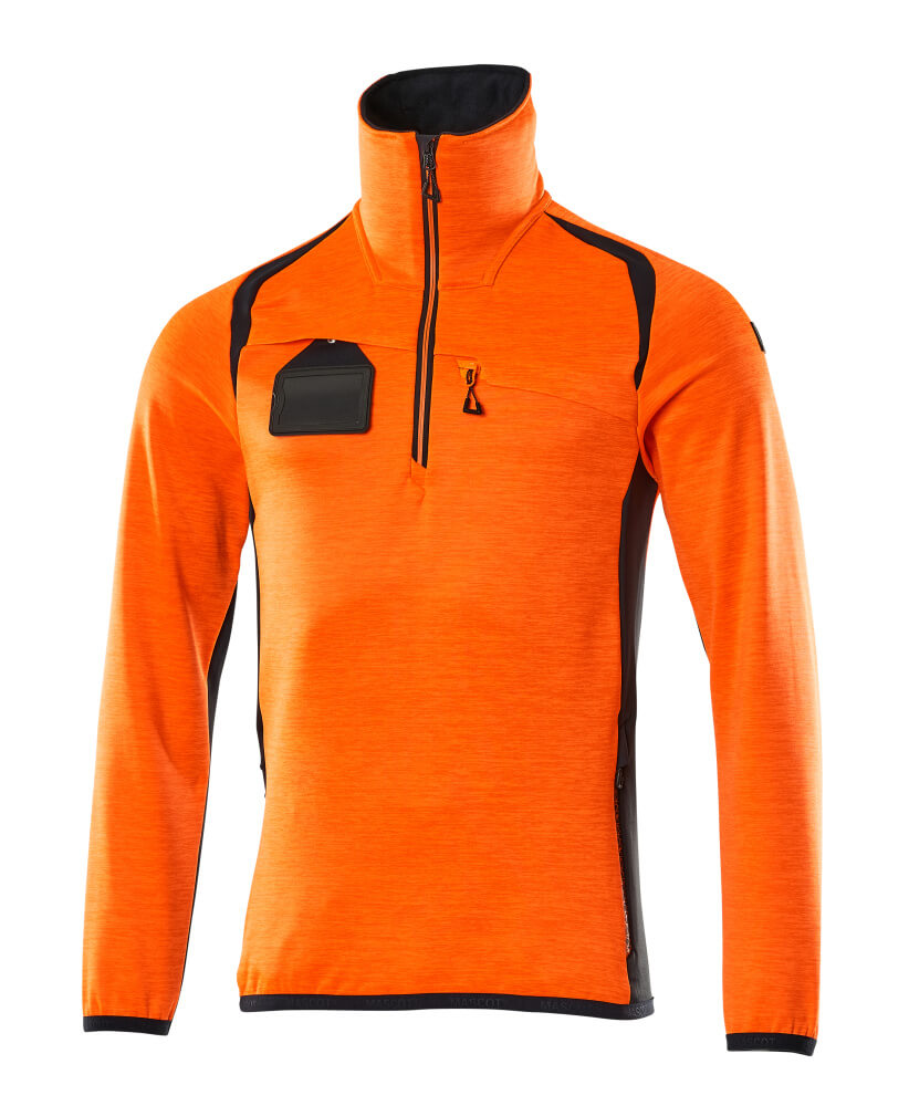 Mascot Accelerate Safe Fleece Jumper with half zip, detail