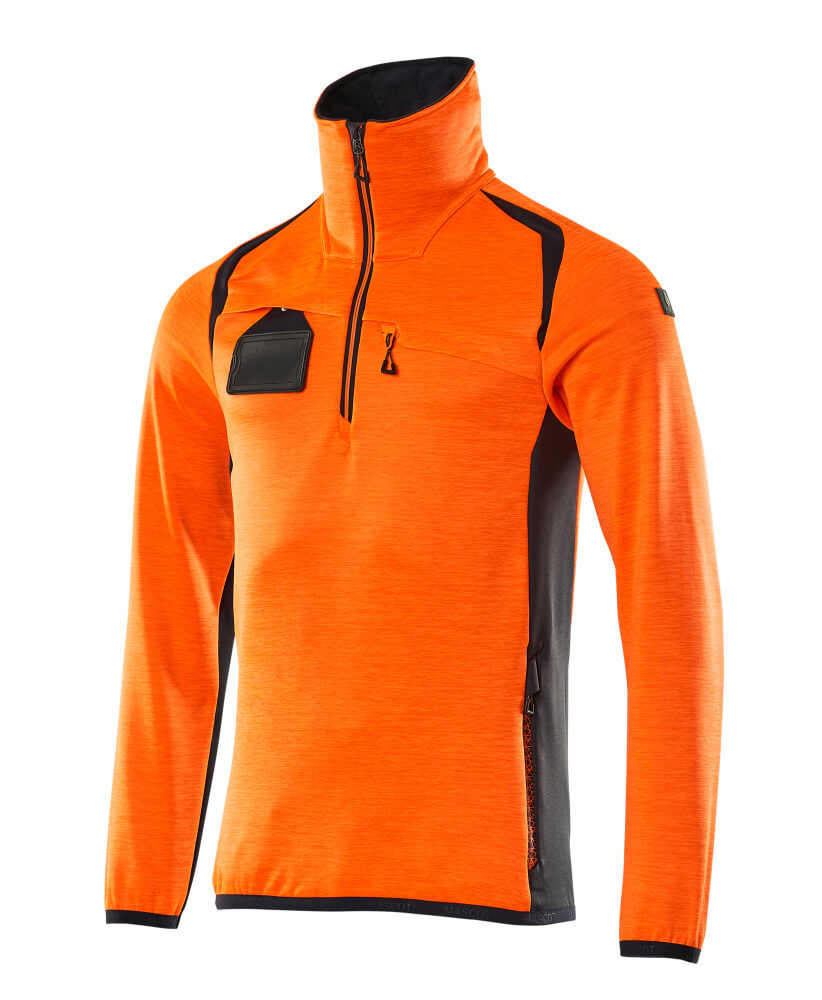 Mascot Accelerate Safe Fleece Jumper with half zip, detail