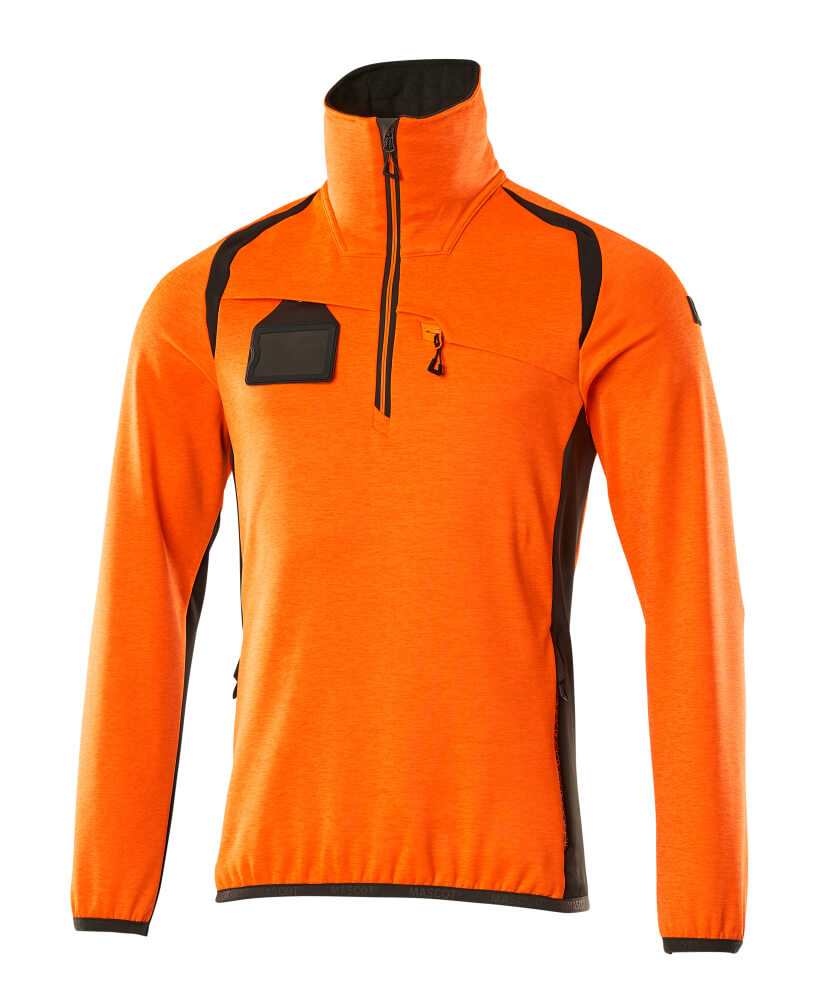 Mascot Accelerate Safe Fleece Jumper with half zip, detail