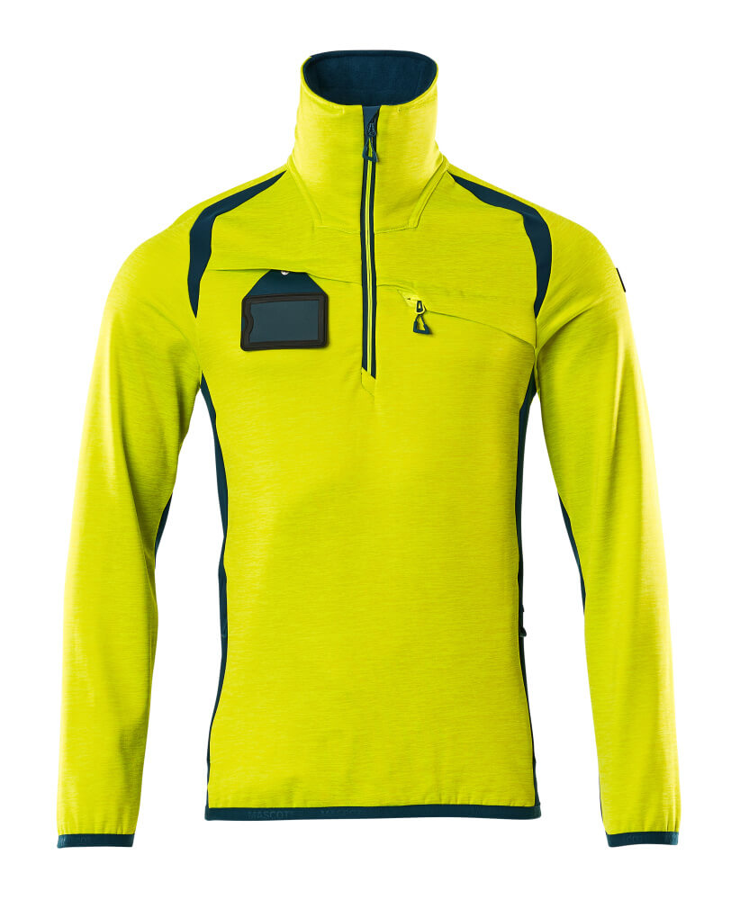 Mascot Accelerate Safe Fleece Jumper with half zip, front