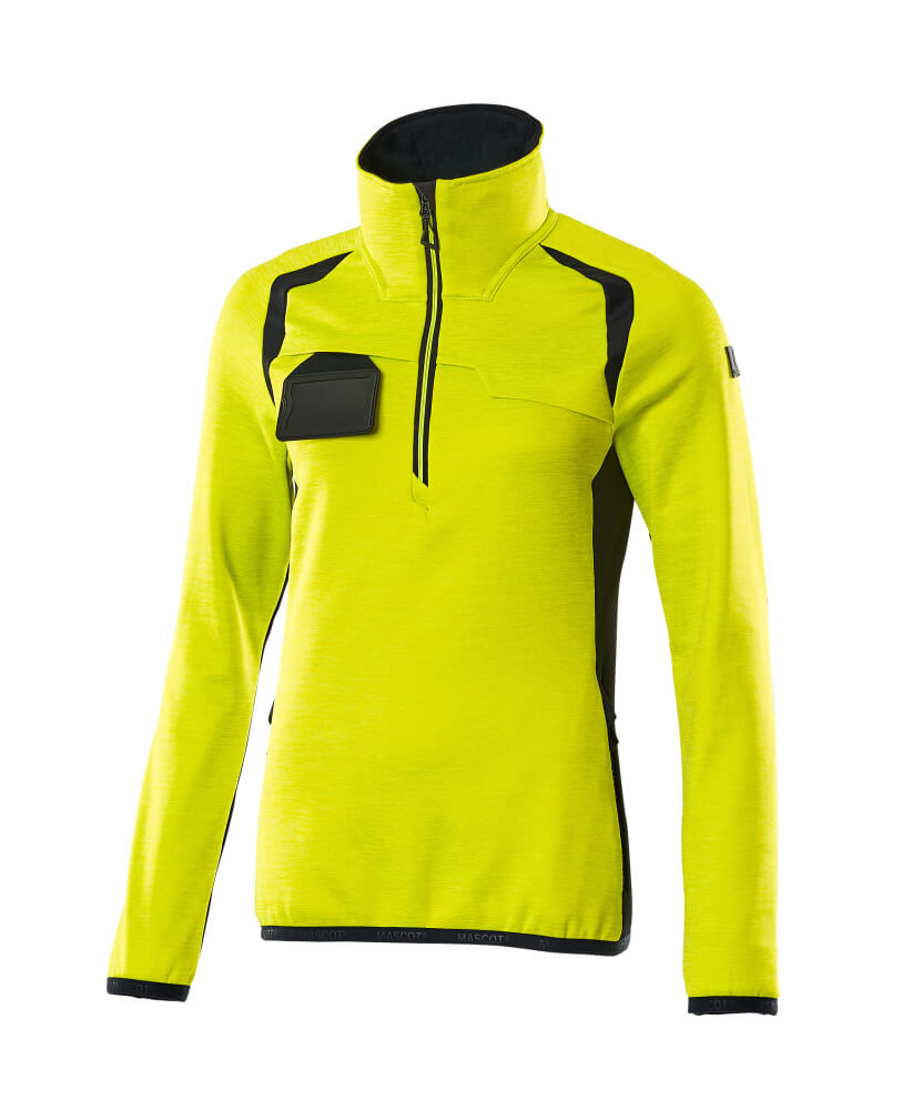 Mascot Accelerate Safe Women's Fleece Jumper with half zip, detail