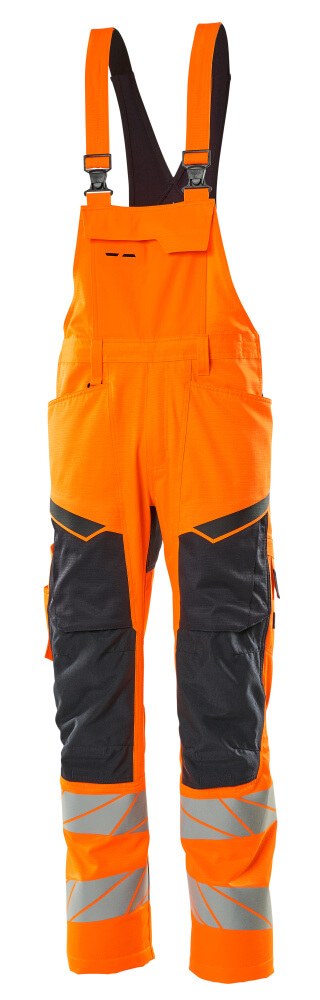 Mascot Accelerate Safe Bib & Brace with kneepad pockets, detail