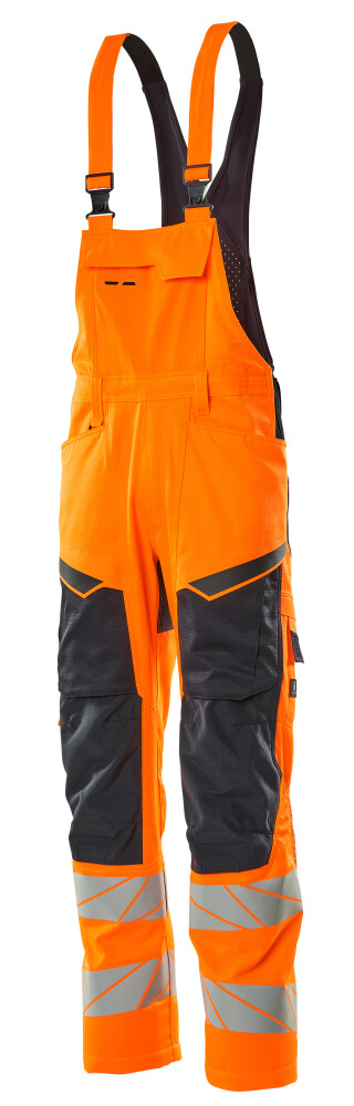 Mascot Accelerate Safe Bib & Brace with kneepad pockets, detail