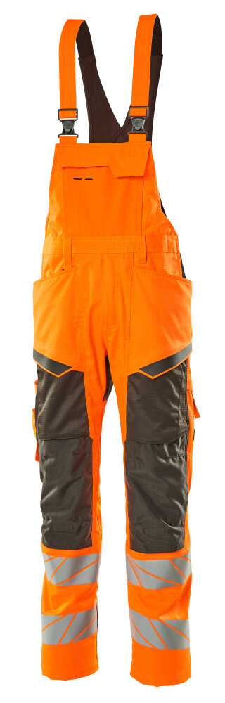 Mascot Accelerate Safe Bib & Brace with kneepad pockets, detail