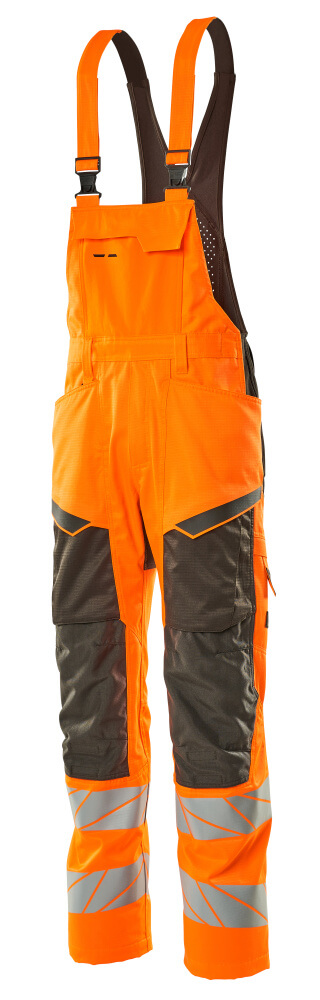 Mascot Accelerate Safe Bib & Brace with kneepad pockets, detail