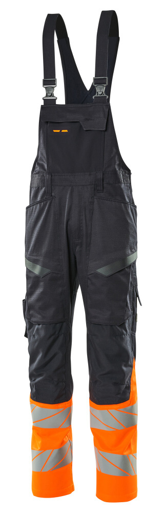 Mascot Accelerate Safe Bib & Brace with kneepad pockets, detail