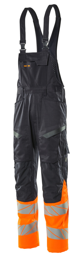 Mascot Accelerate Safe Bib & Brace with kneepad pockets, detail