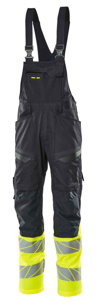 Mascot Accelerate Safe Bib & Brace with kneepad pockets, detail