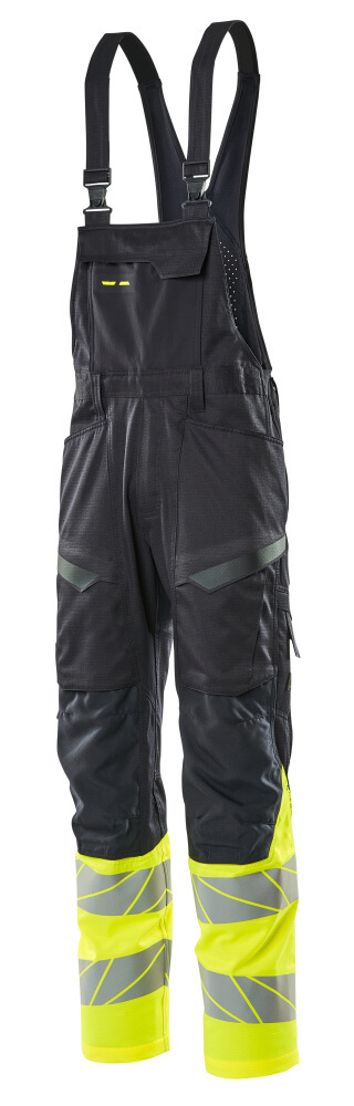 Mascot Accelerate Safe Bib & Brace with kneepad pockets, detail