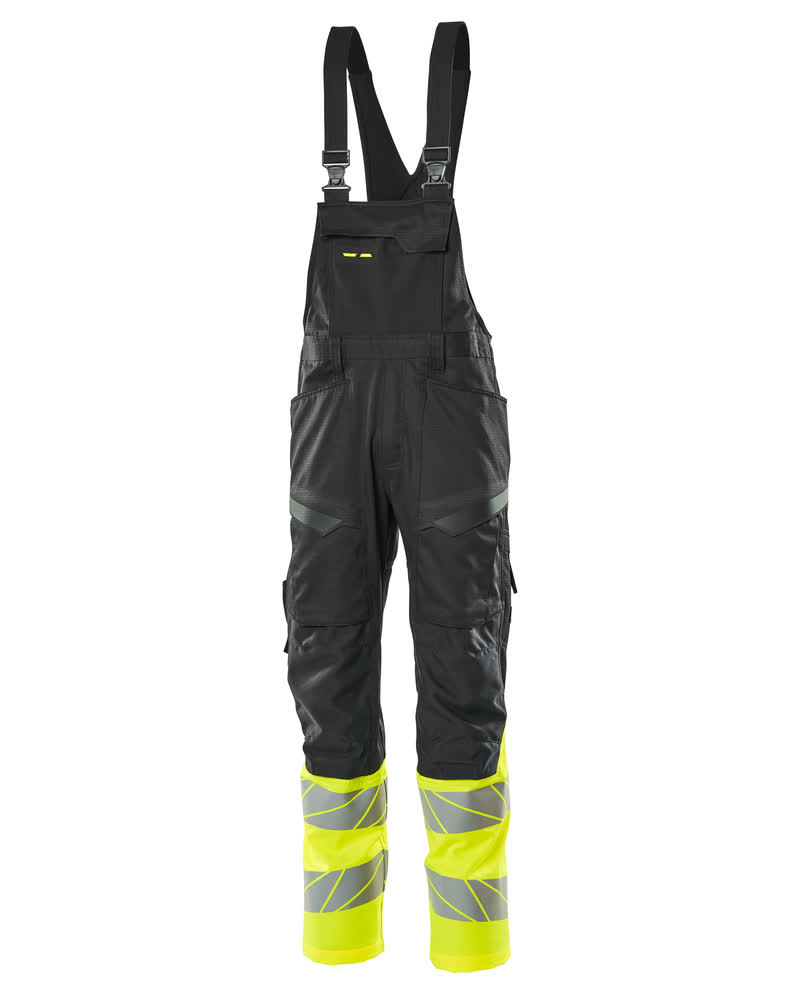 Mascot Accelerate Safe Bib & Brace with kneepad pockets, detail