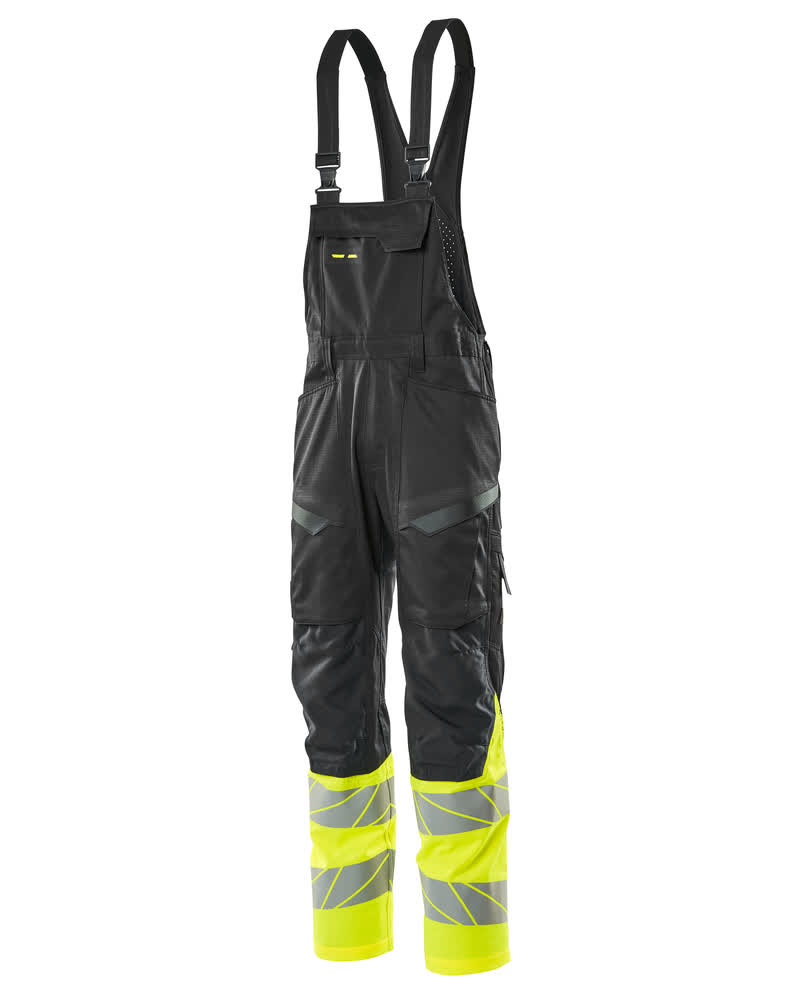 Mascot Accelerate Safe Bib & Brace with kneepad pockets, detail