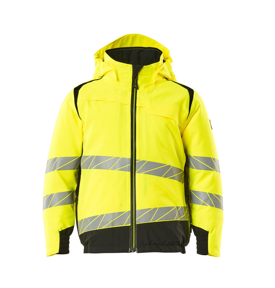 19935-449-1709 Winter Jacket for children - hi-vis yellow/black
