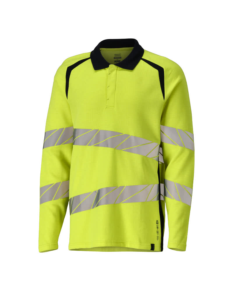 Mascot Accelerate Multisafe Polo Shirt, long-sleeved, detail