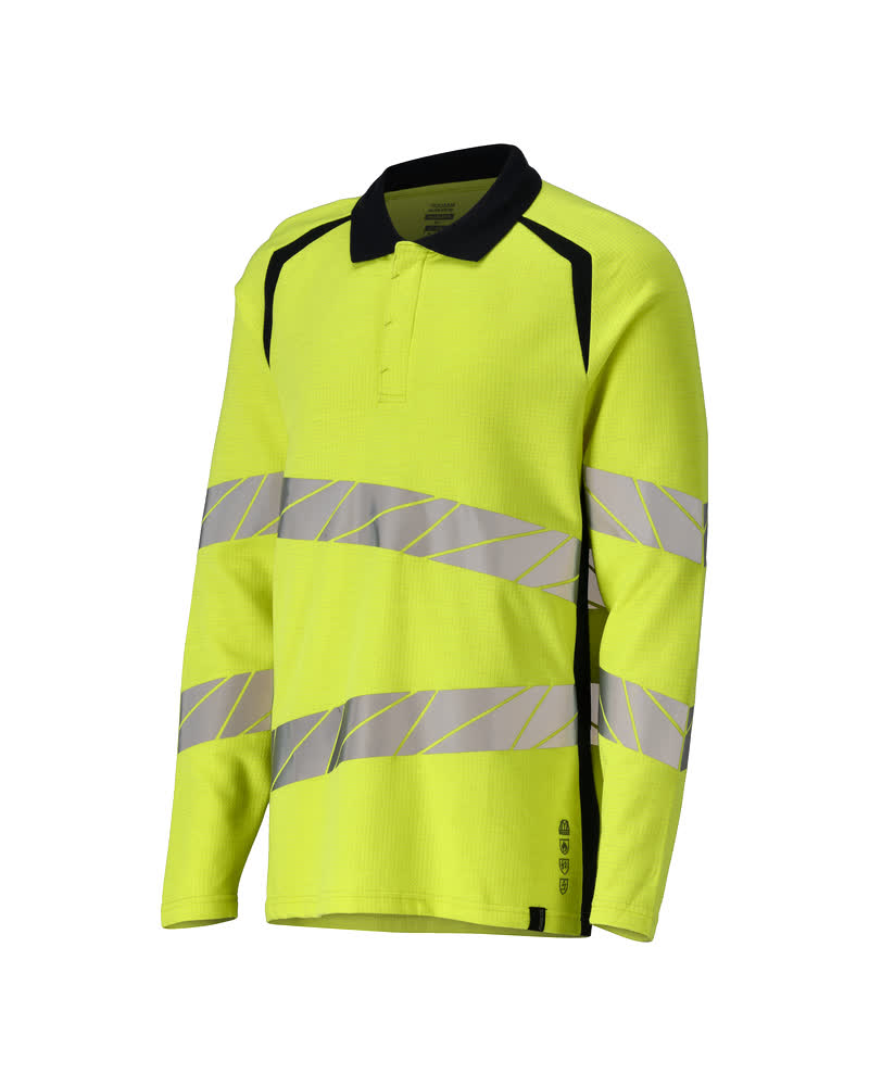 Mascot Accelerate Multisafe Polo Shirt, long-sleeved, detail