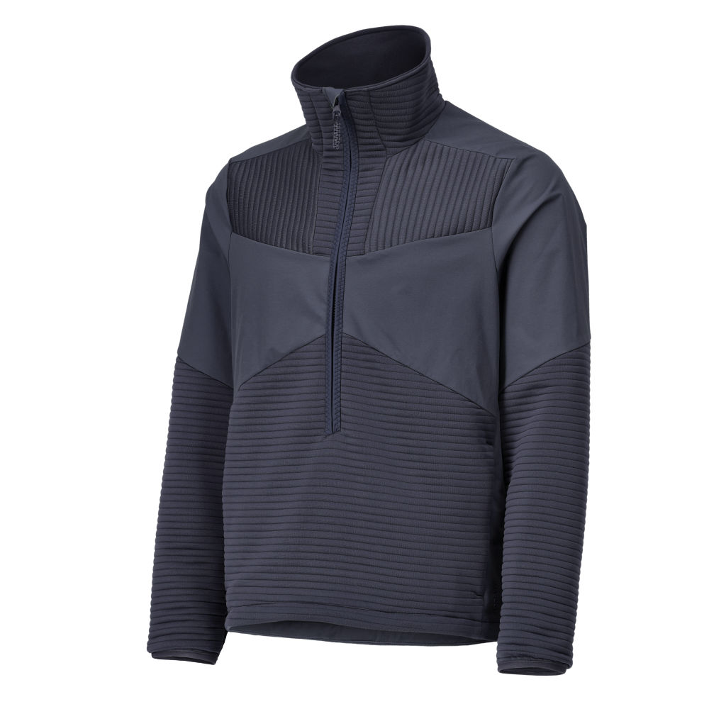 Mascot Customized Fleece Jumper with half zip and lining, detail